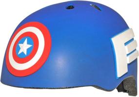 img 1 attached to Captain America 3D Shield Helmet, Child (5-8 yrs.) by BELL - Improved SEO