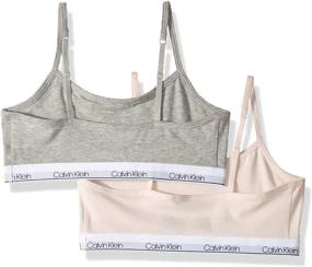 img 2 attached to 👚 Стильный и комфортный бра-топ Calvin Klein Modern для девочек - размер X-Large