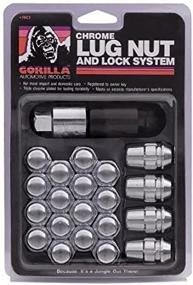img 1 attached to Gorilla Automotive 71723 Acorn Chrome Lug Nut and Lock System - 12mm x 1.25 Thread Size: Reliable Tire Security Solution