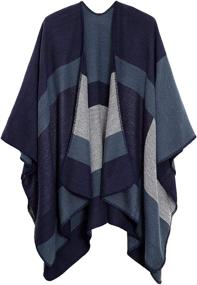 img 4 attached to 🧣 Printed Cardigans with Women's Shawls Poncho – Enhancing Women's Style with Scarves & Wraps