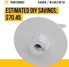 img 1 attached to 🔧 PartsBroz Coated Dough Hook for K45DH 4.5 & 5 Quart - Compatible with KitchenAid Tilt-Head Mixers - Replaces WPW10674618, AP6023721, 9708471, W10674618, 3183588, 3183589, 4162152, 4176069, 9707671