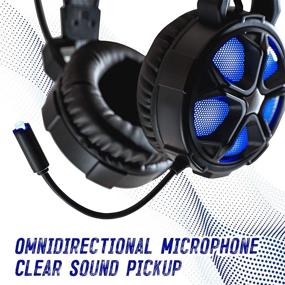 img 3 attached to High-Performance Gaming Headset by HP for PS4, Xbox One, PC Controller | Immersive Bass Surround Sound, LED Light, Noise Isolation | Over-Ear Headphone with Mic | 3.5mm USB Cable | Compatible with Laptop, Mac, Nintendo Switch Games