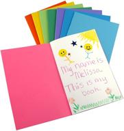 hygloss products, inc assorted colors pack of 50 blank sketch, writing, journaling books for children and adults - 4.25 x 5.5-inch logo