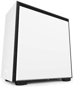 img 3 attached to 🖥️ Корпус компьютера для игр NZXT H710i Mid Tower с разъемом USB Type-C, закаленным стеклом, вертикальным монтажем GPU и интегрированным RGB-подсветкой - Белый/Черный