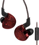 linsoul kz zs10 5 drivers in ear monitors high resolution earphones/earbuds with detachable cable (with mic logo