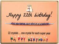 🎁 kgbncie crystal beads bracelet - happy birthday gifts for women and girls, ages 11-30 logo