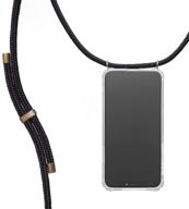 📱 knok case crossbody phone necklace for iphone xr - stylish mobile cover with cord strap and phone collar lanyard (black) logo