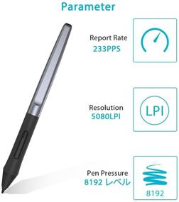 img 1 attached to HUION PW100 Battery-Free Stylus: A Must-Have for Huion Inspiroy Graphics Tablets H640P, H950P, H1060P, H610Pro V2, HS610, HS64, H420X, H580X, H610X