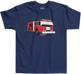 img 1 attached to 🚒 Threadrock Fire Truck Toddler T-Shirt for Little Boys