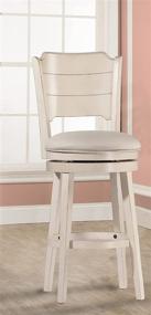 img 4 attached to 🪑 Hillsdale Clarion Swivel Bar Stool with Sea White Finish