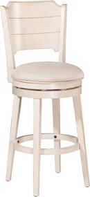 img 3 attached to 🪑 Hillsdale Clarion Swivel Bar Stool with Sea White Finish