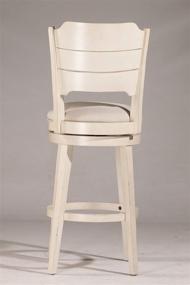 img 2 attached to 🪑 Hillsdale Clarion Swivel Bar Stool with Sea White Finish