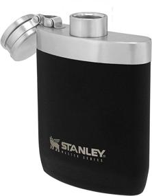 img 1 attached to 🥃 8oz Stanley Master Flask with Never-Lose Cap, Wide Mouth Stainless Steel Hip Flask for Quick Filling & Pouring, Insulated BPA-Free Leak-Proof Flask