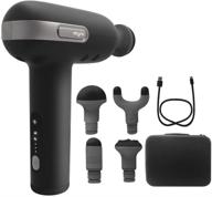 ultimate pain relief: massage gun muscle massager with type-c charging & 4 massage heads logo