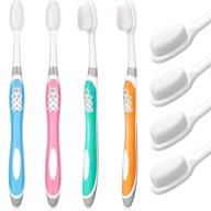 micro nano toothbrush bristles cleaning protecting logo