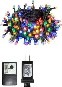 img 2 attached to 🎄 PEIDUO 66FT 200LT Christmas Fairy String Lights: Multi-Colored Tree Dazzler for Festive Home Decor