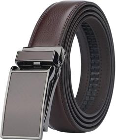 img 4 attached to Comfort Genuine Leather Ratchet Automatic Men's Accessories and Belts