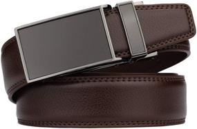 img 3 attached to Comfort Genuine Leather Ratchet Automatic Men's Accessories and Belts