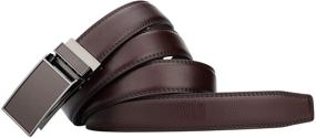 img 2 attached to Comfort Genuine Leather Ratchet Automatic Men's Accessories and Belts
