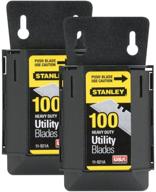 🔪 versatile and durable: 2 pack of stanley 11-921a 1992 heavy duty utility blades - 100 blades per package! logo