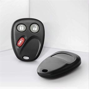 img 1 attached to 🔑 2 Pack Replacement Keyless Entry Remote Control Car Key Fob (LHJ011) for 2003-2006 Cadillac Escalade, Chevy Silverado, Tahoe, Suburban, Avalanche, Equinox, SSR, GMC Yukon, Sierra