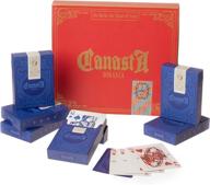 🃏 beginner-friendly canasta bonanza and hand & foot card set - 6 premium decks with custom cards, scorecards, and point values - traditional family card games логотип