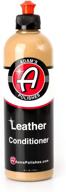 🔒 adam's leather conditioner 16oz: ultimate protection for leather, vinyl & plastic surfaces with spf 65 uv blockers logo