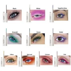 img 2 attached to 🎨 COOSA Waterproof Color Mascara: 10 Color Variety Pack for Charming Longlasting Eye Makeup (10PCS)