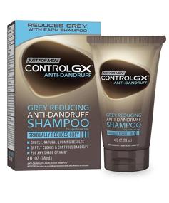 img 4 attached to 🧴 Just For Men Control GX Anti-Dandruff Shampoo, Gradually Reduces Grey Hair, Gentle Cleansing and Dandruff Control with 1% Pyrithione Zinc Treatment, 4 Fl Oz - Pack of 1