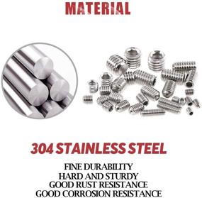 img 1 attached to Hilitchi 200-Piece Stainless and Plastic Assortment Set