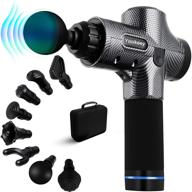 💆 yooikeey massage gun deep tissue: powerful percussion massager for athletes - 8 heads, 30 speeds, lcd display, carrying case logo