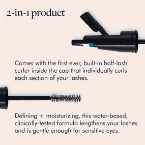 img 3 attached to treStiQue Good Vibes Mascara: Volume, Length & Built-in Curler for Women