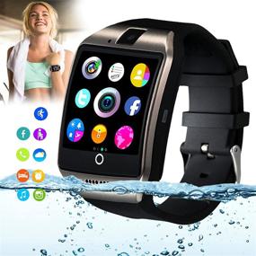 img 4 attached to 📱 iFuntecky Smart Watch for Android Phones with Camera Bluetooth and SIM Card Slot - Compatible with Samsung iOS Phone 12 12 Pro 11 10 - Touchscreen Smartwatch for Men and Women