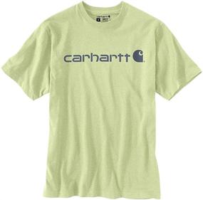 img 1 attached to Carhartt Signature Short Sleeve Midweight Feldspar Men's Clothing for T-Shirts & Tanks