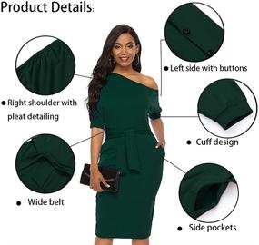 img 3 attached to 👗 Nature's Elegant Women's Clothing: Comfy Dresses with Shoulder Pockets