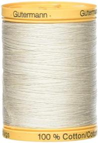 img 1 attached to 🧵 Gutermann Natural Cotton Thread - Sandy Grey (800m/875yds) - Enhance Your Sewing Projects with High-Quality Thread