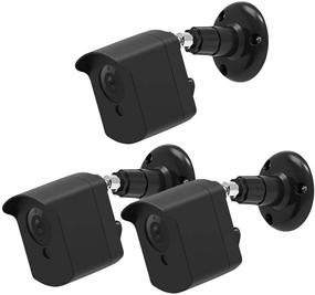 img 4 attached to 📷 Ultimate Protection for Wyze Cam: 360 Degrees Adjustable Wall Mount Cover With Case - 3 Pack, Black