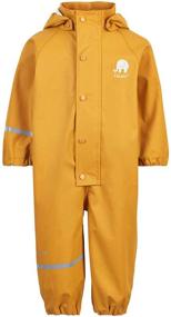 img 4 attached to 👦 CelaVi Waterproof Reflective One Piece Rainsuit - Kids Baby Toddler - Unisex Boy Girl: Stay Dry and Safe in Style!