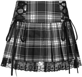 img 1 attached to Pleated Gothic Uniform Mini Skirts & Skorts for Women - BZB Girls' Clothing