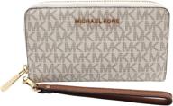 michael kors multifunction wristlet vanilla women's handbags & wallets and wristlets logo