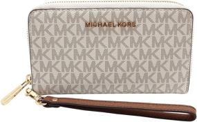 img 4 attached to Michael Kors Multifunction Wristlet Vanilla Women's Handbags & Wallets and Wristlets
