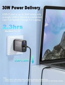 img 2 attached to ANGKEEL 30W Charger Dual Port Fast Charging Block with QC 3.0 and PD USB-C Power Adapter, USB Brick Type C Super Quick Charge Wall Plug for iPhone 12 Pro, 11, SE, XS, XR, Samsung S21, S20, iPad Pro, Mini, Air, Pixel