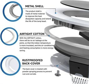 img 1 attached to 💡 Heybright 6 Pack 6 Inch Ultra Thin LED Downlight - Dimmable Recessed Lighting with Driver Box - 12W 80W Eqv - Low Profile Ceiling Light - 800 Lumens - ETL & Energy Star Certified - 5000K