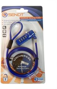 img 2 attached to 🔒 Boost Security with Sendt Blue Notebook/Laptop Combination Lock Cable