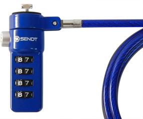 img 3 attached to 🔒 Boost Security with Sendt Blue Notebook/Laptop Combination Lock Cable
