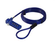 🔒 boost security with sendt blue notebook/laptop combination lock cable logo