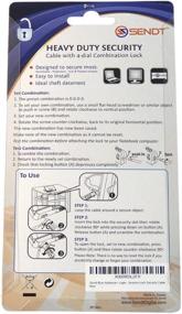 img 1 attached to 🔒 Boost Security with Sendt Blue Notebook/Laptop Combination Lock Cable