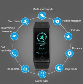 img 3 attached to 📱 Caredic Waterproof Fitness Tracker Smart Watch with Heart Rate Sleep Monitor, Step Calorie Counter, Pedometer for Men Women Kids - Activity Tracker