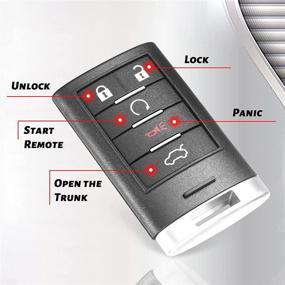 img 3 attached to 🔑 VOFONO Бесключевой пульт дистанционного управления смарт-ключ Cadillac CTS & STS (2008-2015) - FCC ID: M3N5WY7777A