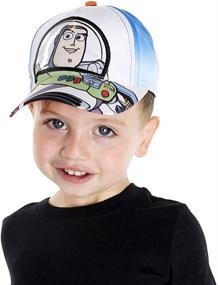 img 3 attached to 🧢 Disney Toy Story Buzz Lightyear Baseball Hat for Boys, Blue/White, Ages 4-7